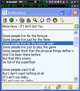 EvilLyrics Screenshot